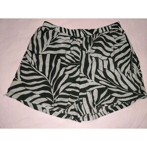 Soma Sleep Shorts Leaf Print Size XS Green Rayon Lyocell Soma Sleep Shorts Leaf